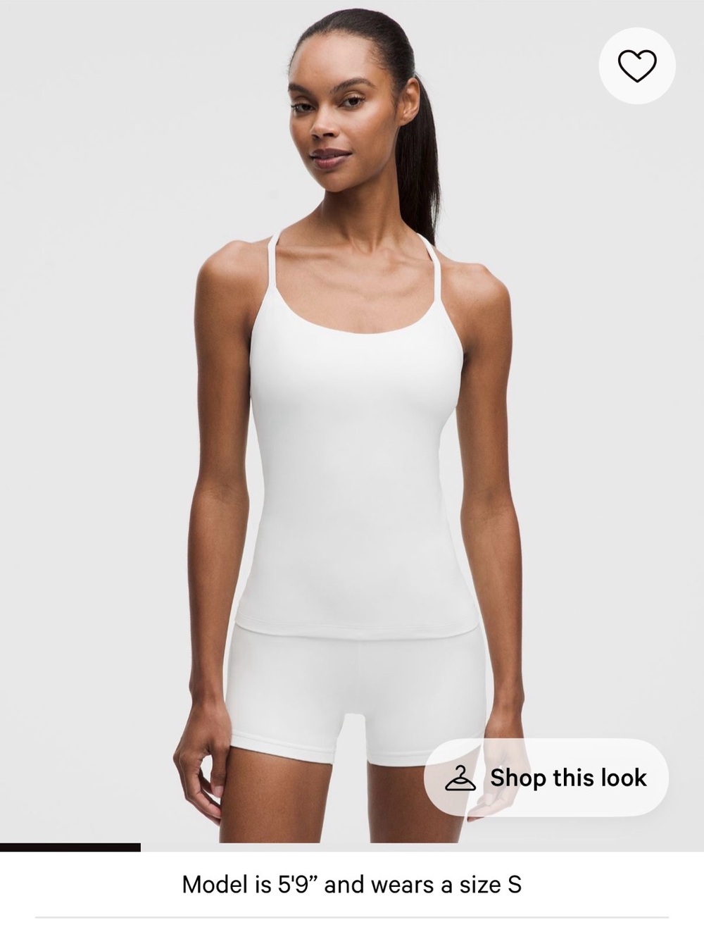 Flow Y Tank Top White